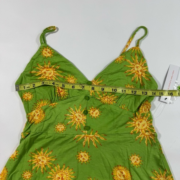 New ModCloth Seaside Vacay Slip Dress Lime Suns - Picture 6 of 7